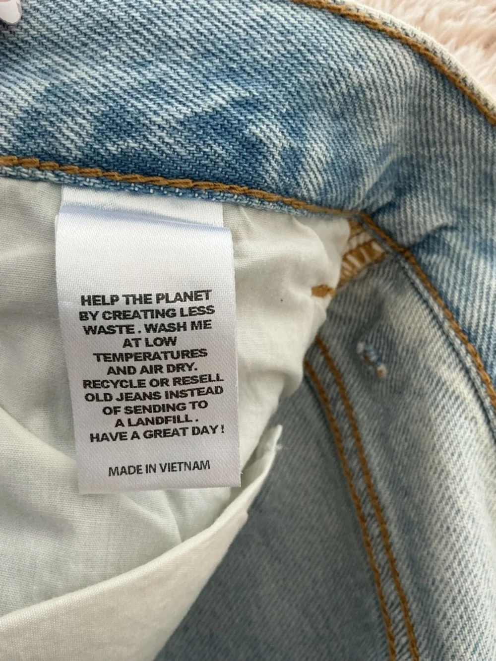 PacSun Light Wash High Rise Distressed Straight Jeans Chic Denim - Picture 9 of 11